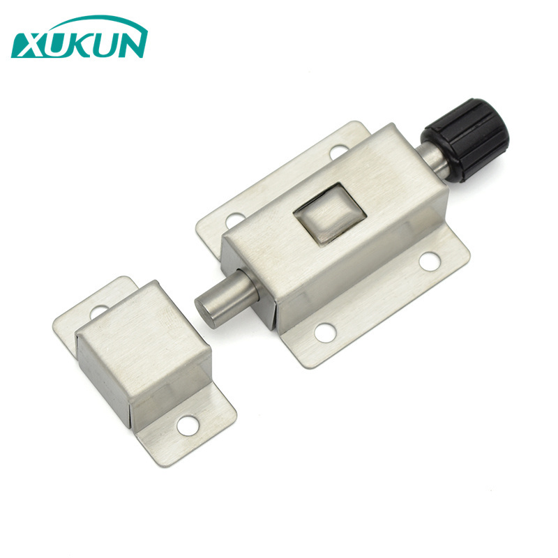 XK1001 Stainless Steel Door Bolt Spring Bounce Bolts Lock Door Chain Latch Lock For Window Cabinet Toilet Furniture Hardware