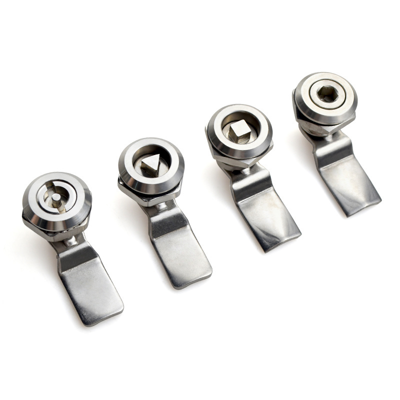 Stainless Steel / Zinc Alloy Triangular Cam Lock Cylinder Furniture Hardware for Door Cabinet Lock Security