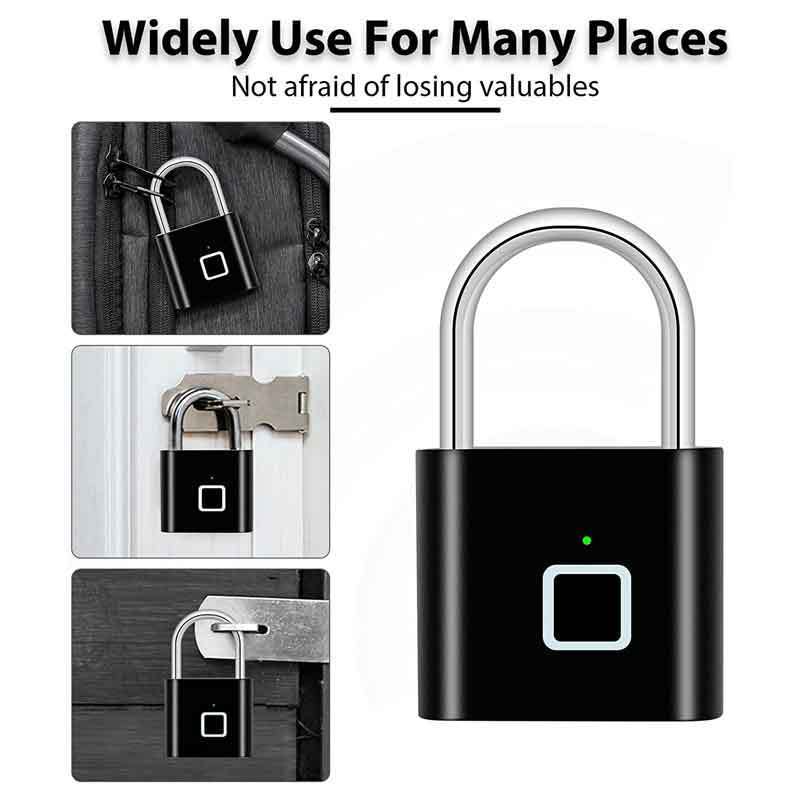 Zinc Alloy Fingerprint Lock Keyless Anti-Theft Smart Lock Intelligent Safety Electronic candado Lock