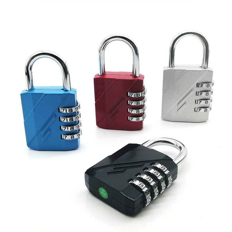 Heavy Duty 4 Digit Outdoor Combination Padlock Cut-Proof Hardened Stainless Steel Shackle Gym Locker Lock