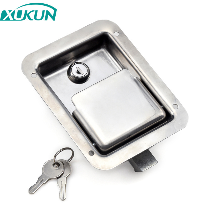 XK103-3S RV Toolbox Paddle Handle Lock Comfortable to Use Trailer Door Key Lock for Trucks Slam Latch