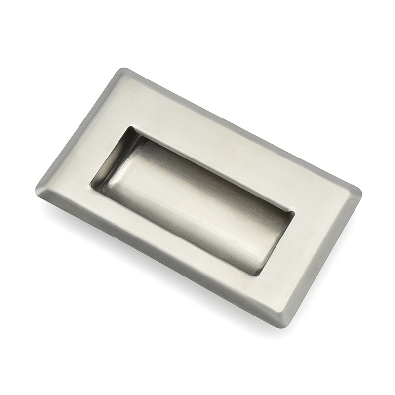 Cabinet Sliding Door Hidden Recessed Pull Handle Stainless Steel Square Flush Concealed Furniture Handle