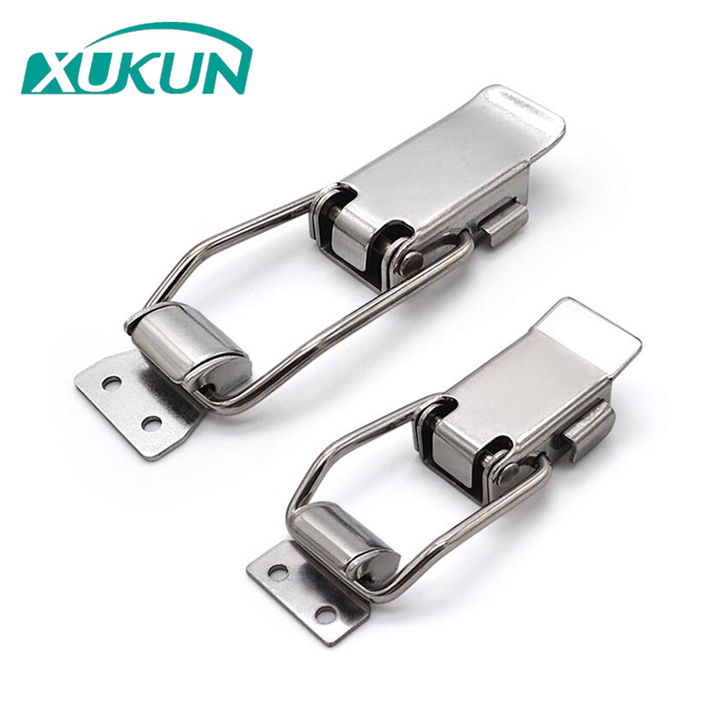 Stainless Steel Self-Locking Toggle Latch Pressing Type Hasp Lock for Electrical Boxes and Cabinets