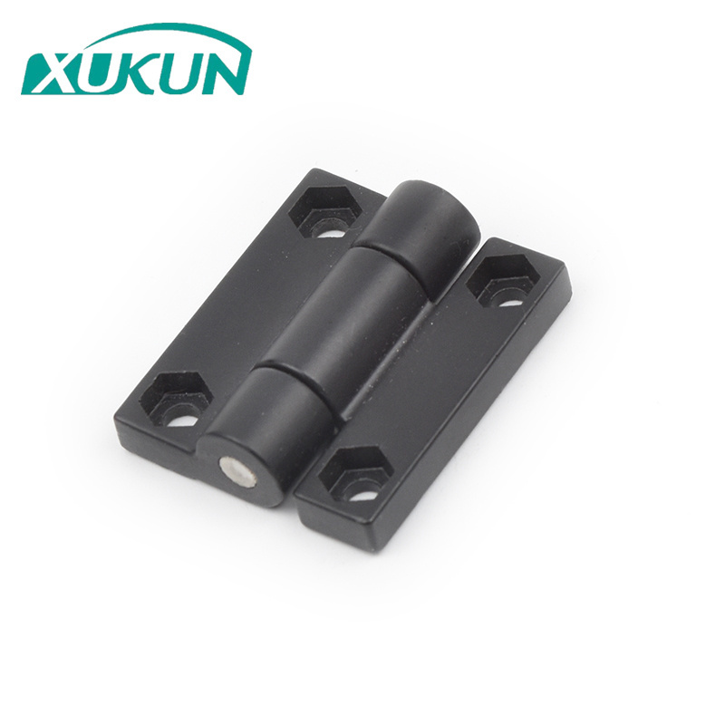 XK525 Plastic black white nylon adjustable torque small cabinet hinges mini hinge for varisized furniture hardware