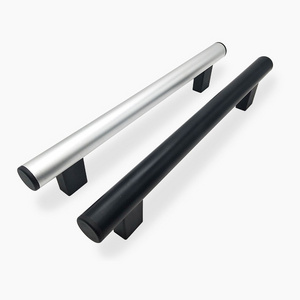 LS415 Cabinet Pulls Black Square T Bar Kitchen Bathroom Cupboard Chest Drawer Handles And Heavy Duty CNC Machine Knobs