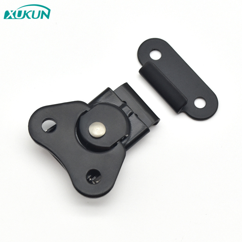 Essential Carbon Steel Toggle Latch and Staples Hasp Lock for Wooden Boxes Secure Storage Hardware for Protection