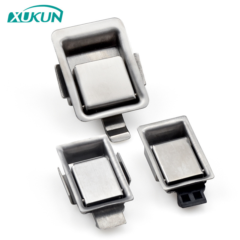 XK109 304 Stainless Steel Small Panel Ram Lock Slam Latch Lock For Cabinet Chassis Equipment