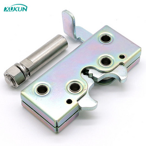 Heavy duty R4-Rotary latches Metal flat plate assembly buckle door buckle side mounted lifting box hook lock