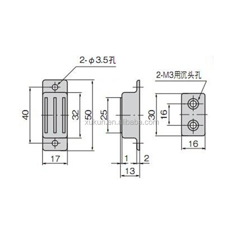 neodymium extra strong stainless steel door stopper  catch magnetic door latch