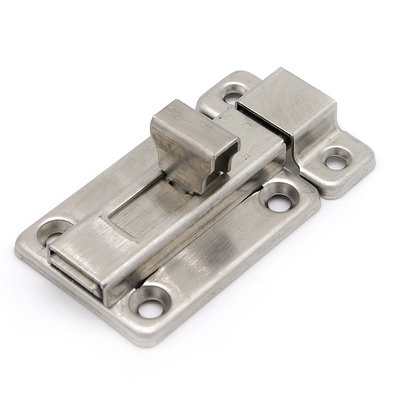 XK1002 Stainless steel thickened bathroom door buckle left and right latch lock anti-theft wooden door latch lock