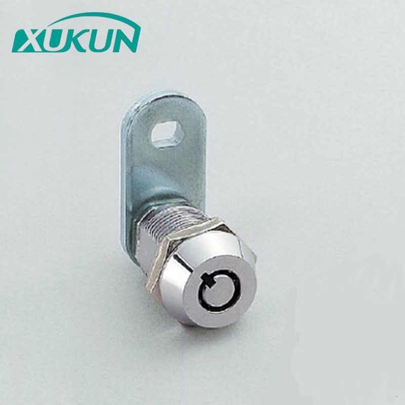 XK209 zinc alloy Locks core material office furniture file cabinet mini tubular Locking cam locks with key 90 degree rotation