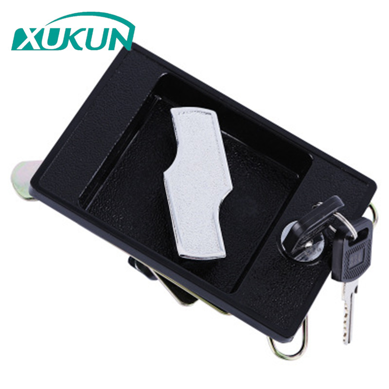 XK121 switchboard cabinet electric quarter turn flush handle panel door Tongue lock latch