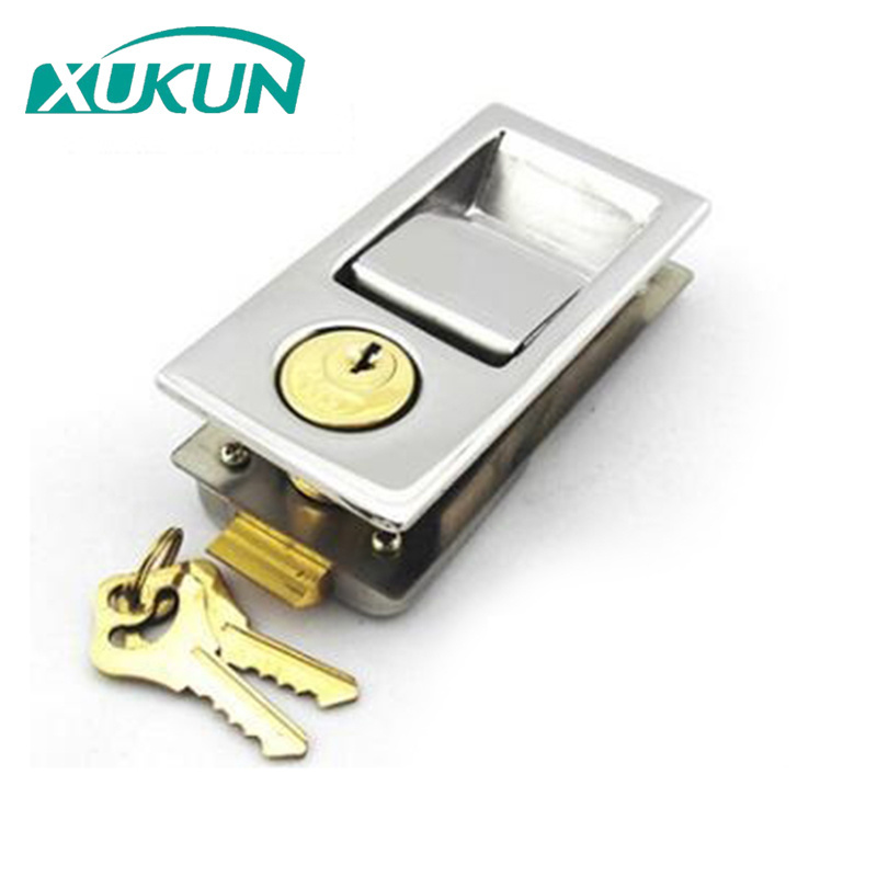 XK135S truck tool box latch lock stainless steel slam shut door flush mount paddle handle collision latch