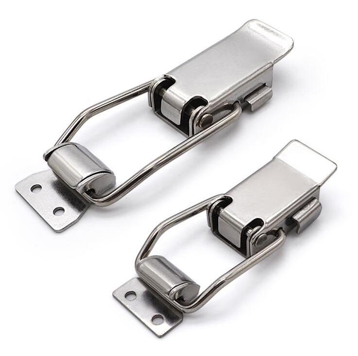 Stainless Steel Self-Locking Toggle Latch Pressing Type Hasp Lock for Electrical Boxes and Cabinets