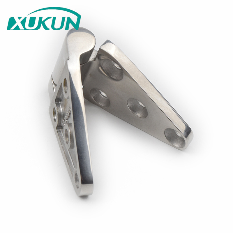 XK415-304 Stainless steel flag marine hinges boat hardware triangle hinge