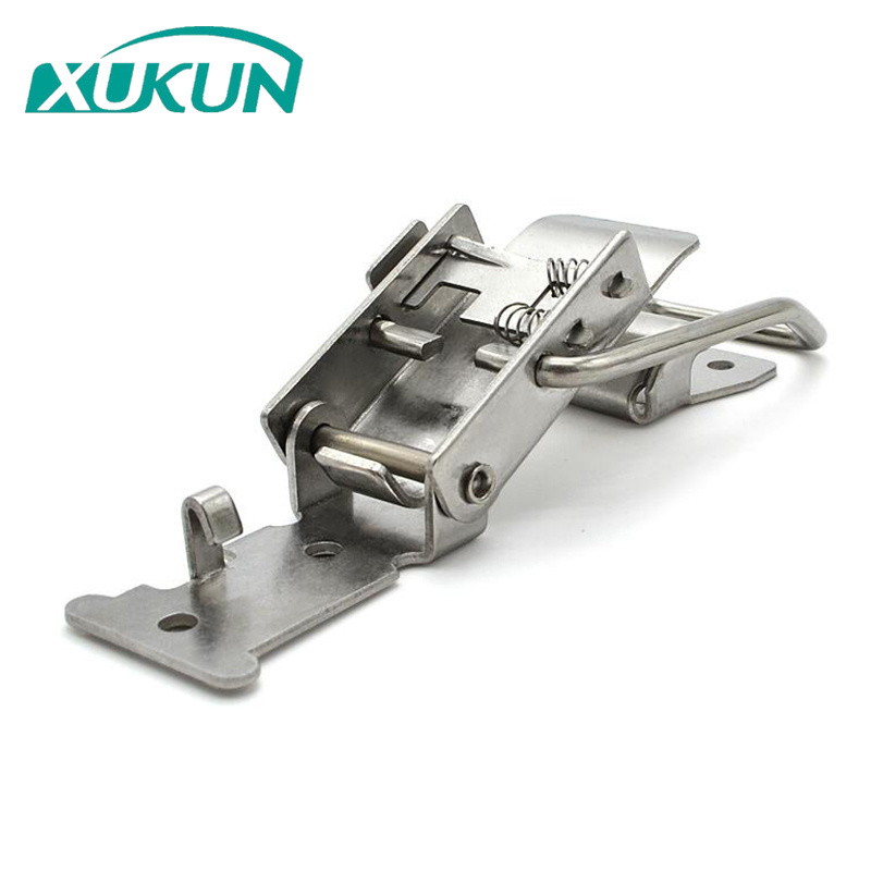 Stainless Steel Self-Locking Toggle Latch Pressing Type Hasp Lock for Electrical Boxes and Cabinets