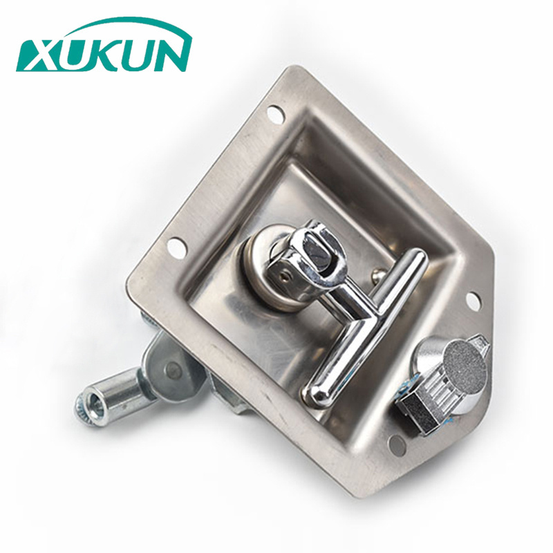 XK126-1 generator set door canopy embedded knob Rotary t handle folding Grip cabinet panel lock latch