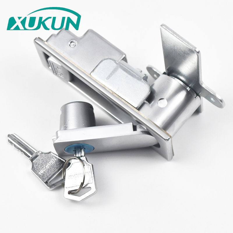 xk154-150  flat door swing handle lock equipment button cabinet metal panel lock swing handle for padlock