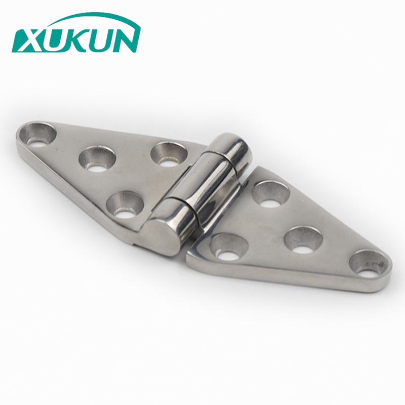 XK415-304 Stainless steel flag marine hinges boat hardware triangle hinge