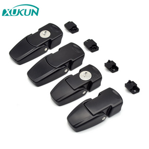 XK723-7V-1BS Cabinet Black Coated Metal Hasp Latch DK604 Security Toggle Lock With Two Keys