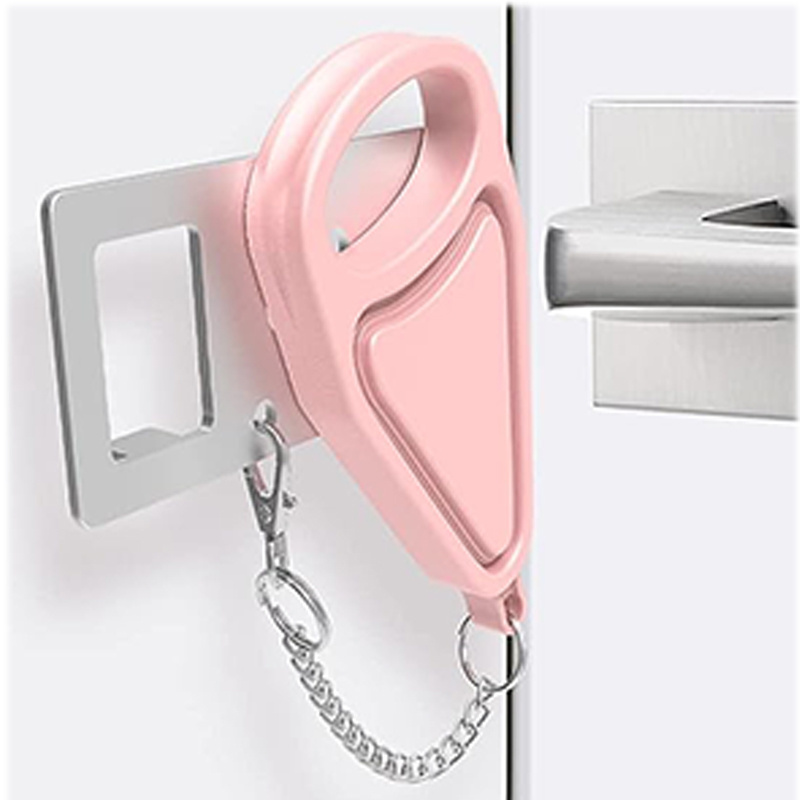 Pink Home Security Door Locker Portable Door Lock Travel Lockdown Locks candado