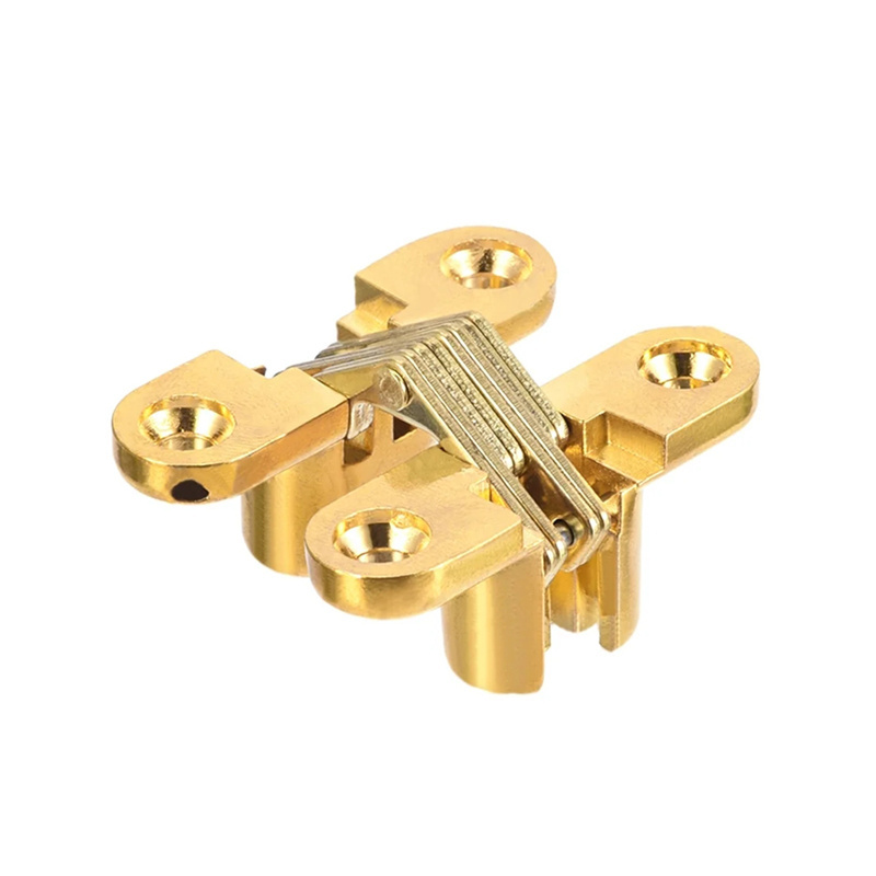 Zinc Alloy 180 Degree Cross Concealed Hidden Invisible Hinge For Gate Or Cabinet