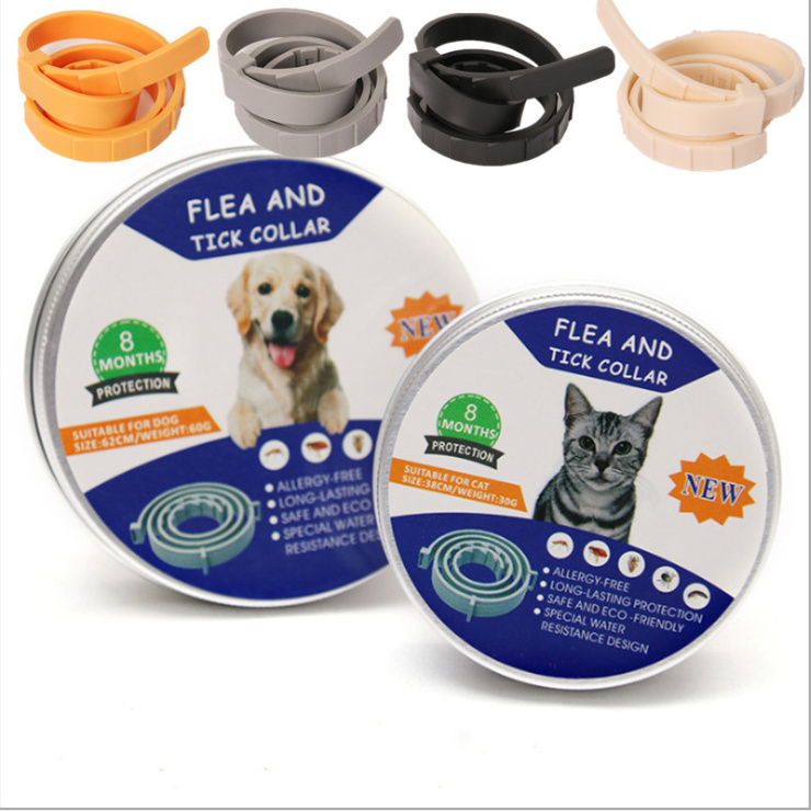 Silicone Pet Cat Dog Anti Flea And Tick Collar For Dog Cat