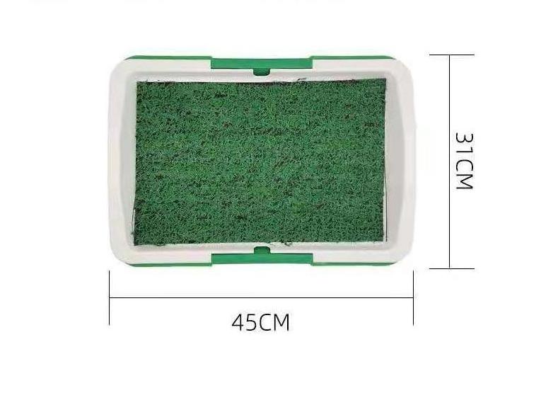 Indoor Potty Training Pet Supply 3 Layers Large Simulation Grass Lawn Pet Toilet Pad Mat Dog Toilet Tray