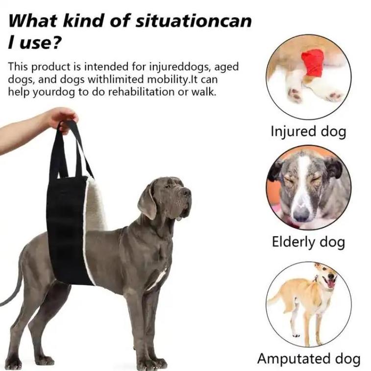 custom Adjustable Dog Sling Wholesale Portable Dog Support Sling For Back Legs Hip Support Harness