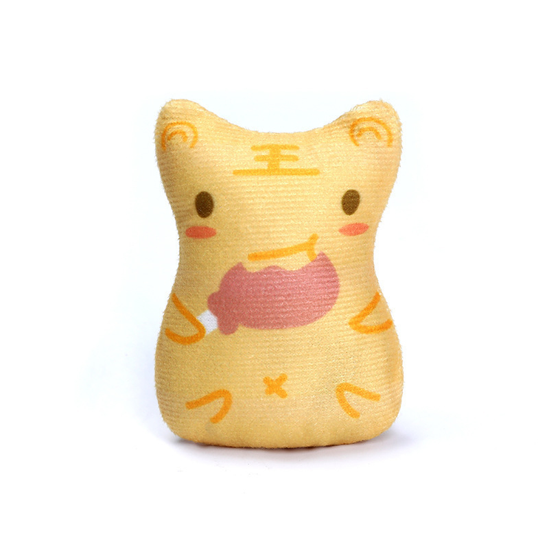 Plush Cat Chew Toys Teething Interactive Catnip Filled Kitten Toy Soft Pet Toy