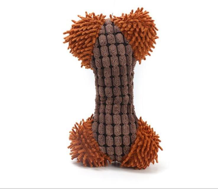 Cheap Pet Plush Personalized Cat Puzzle Safe Chew Bone Durable Teething Interactive Dog Toys