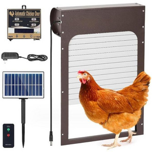 Powered Opener with Timer and Light Sensor Aluminum with Remote Control Automatic Chicken Door