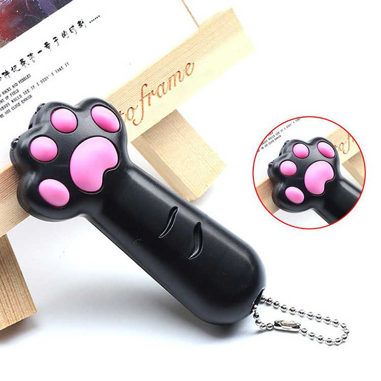 Battery version Cat Laser Pointer Toy 5 in 1 pattern footprint infrared cat walking pen cat toy