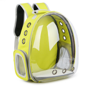 Panoramic side opening transparent pet backpack, outdoor portable shoulder pet carrier bag ,cat bag dog bag pet space capsule