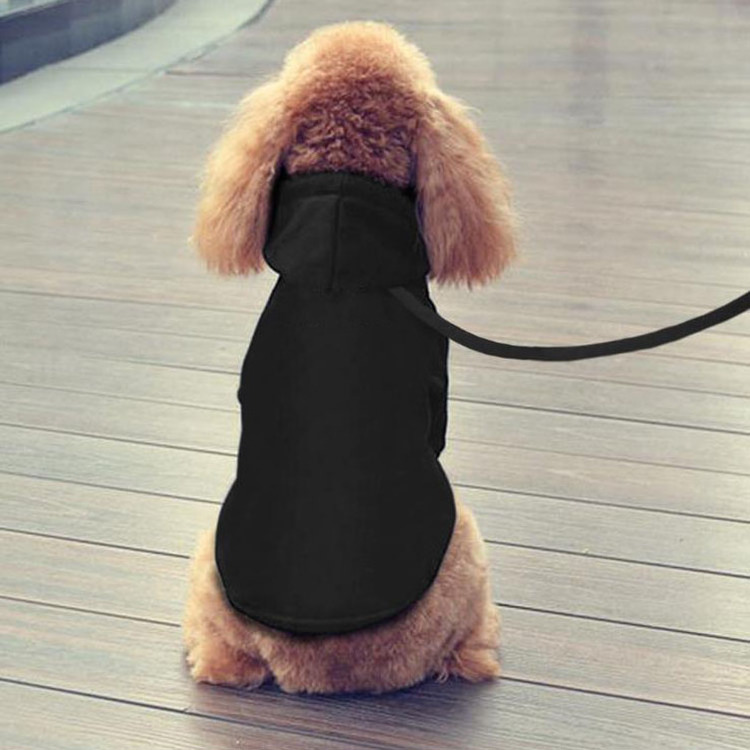 Soft and Warm Dog Hoodie Sweater with Leash Hole and Pocket, Dog Winter Coat, Cold Weather Clothes for Dogs