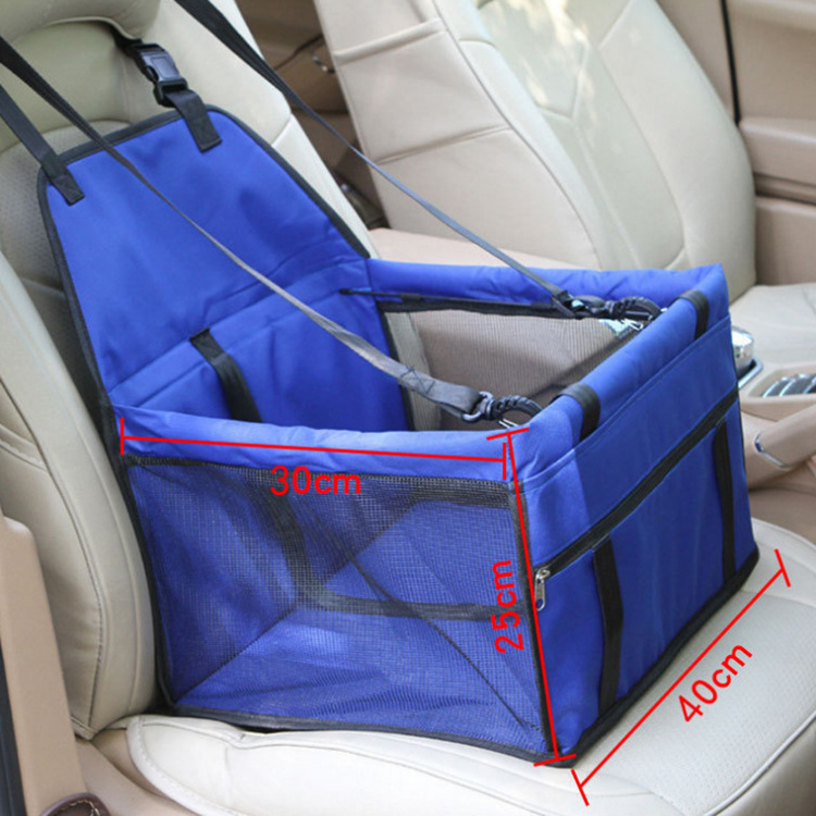 Portable and Breathable Pet Reinforce Designer Car Booster Seat for Dog Cat travel