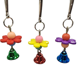 Parrot Chew Toys Swing Colorful Bells Chandelier Bird Hanging Toy