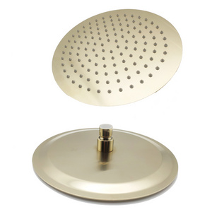 10inch Brushed Gold rain showerhead High Flow Stainless Steel Rainfall Shower Head