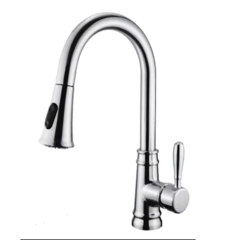 brass bridge pull down kitchen faucet  pull out hot&cold hot kitchen faucet