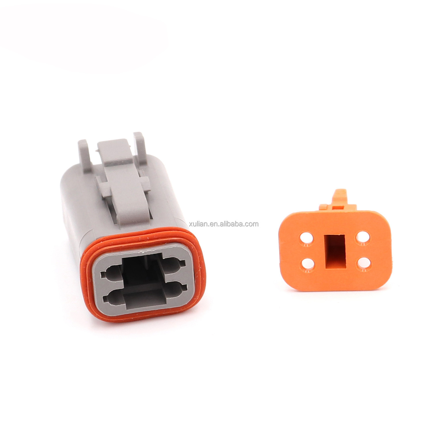 Plug Automotive Connector DT04-4P Deutsch DT Series Waterproof Male Female Gray Pin Jst Connector Sh 14 Pin Cable Female PBT