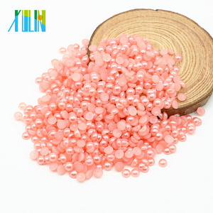 New Style Fashion ABS Half Flat Back Domed Pearl Loose Pearls for Jewelry Making