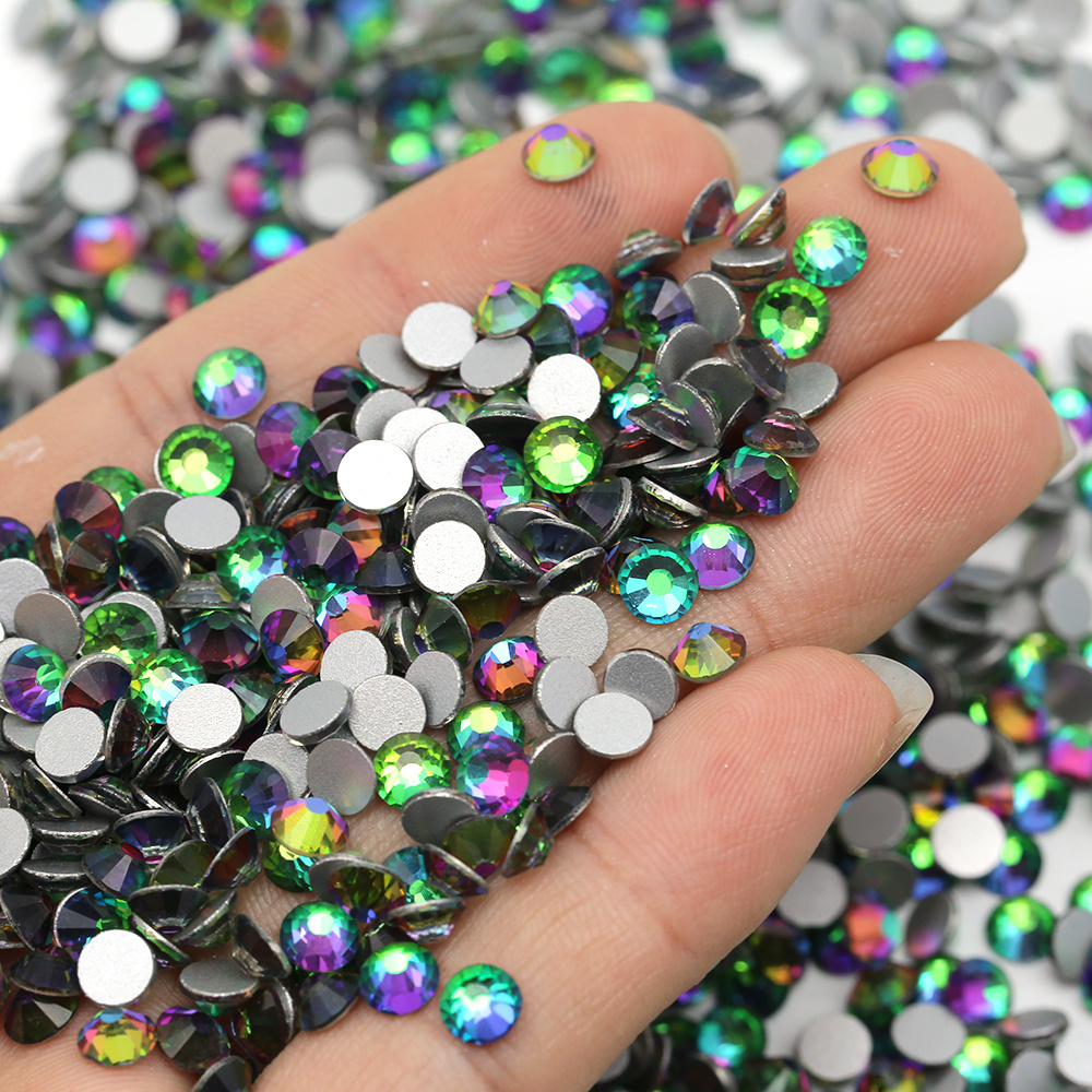 XULIN Preciosa Crystals SS6 SS8 SS10 SS12 SS16 SS20 1440pcs/bag Non Hotfix Glass crystal Rhinestones For Crafts