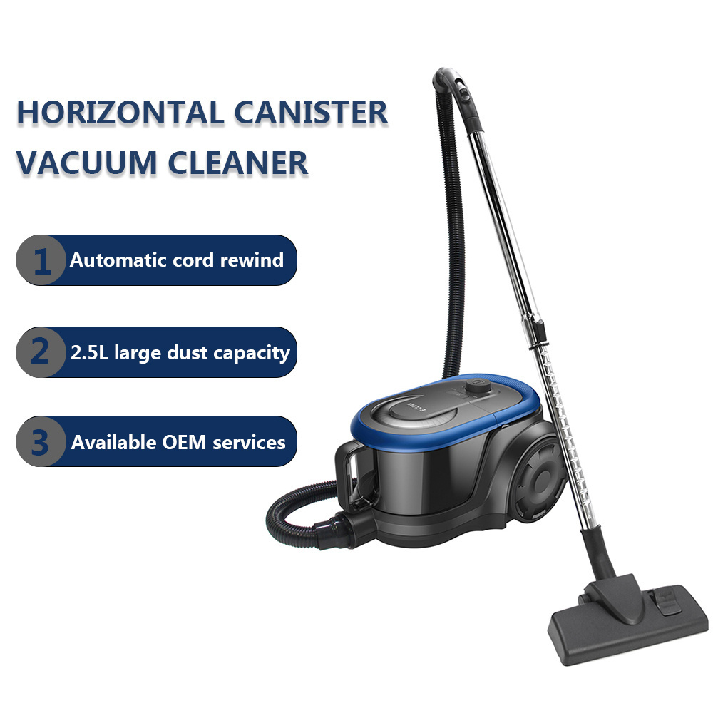 2000W Powerful Bagless Vacuum Cleaner  3L Cyclonic Canister Vaccums with Hepa