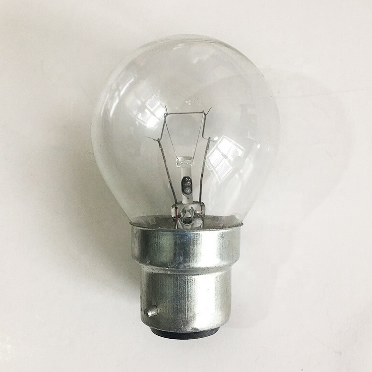 G45 E27/14 40W 220V clear incandescent edison light bulb