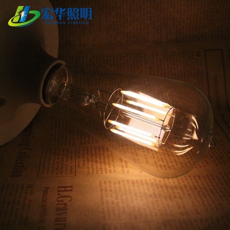 ST64 220V 4W 2000K Competitive price LED soft filament light bulb for decoration