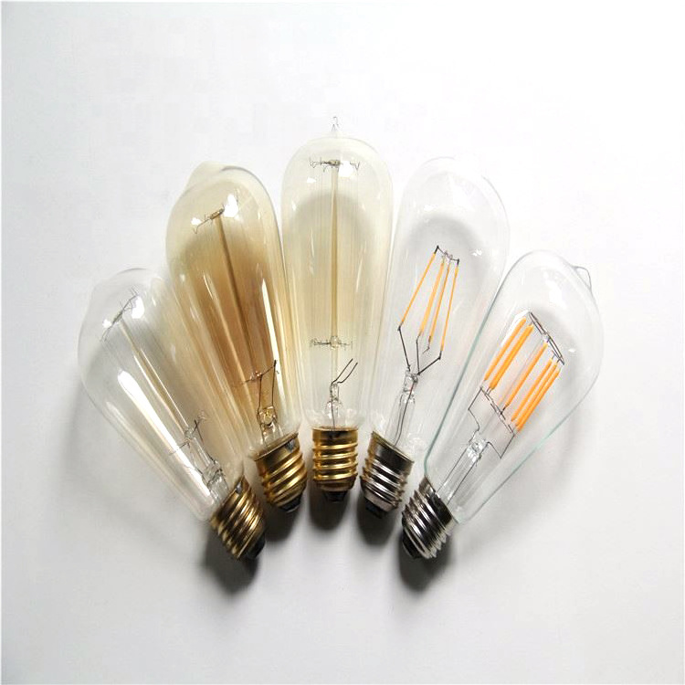 ST64 220V 4W 2000K Competitive price LED soft filament light bulb for decoration