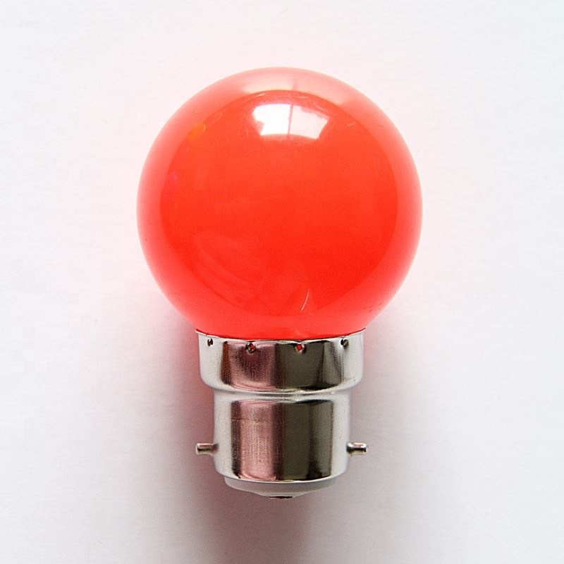 G45 0.5W 3000K colorful filament led red light globe filament candle bulb