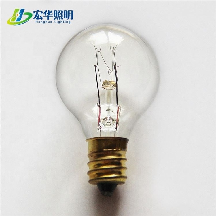 G30 15W clear colorful glass hanging residential incandescent lamp bulb