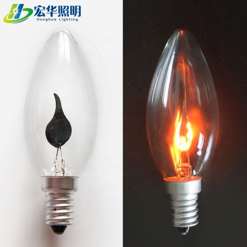 hot sale C35 3W E14 Lamps High Bright Led Candle Lights Flicker Flame Bulb