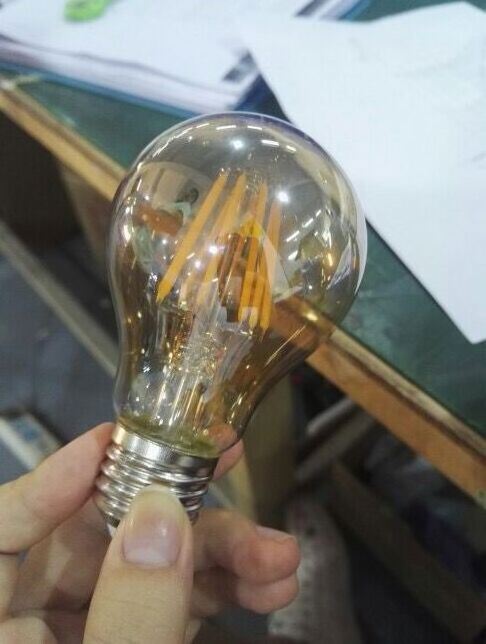 A19 E27 6W 2700k warm white LED filament Edison style bulb for sale